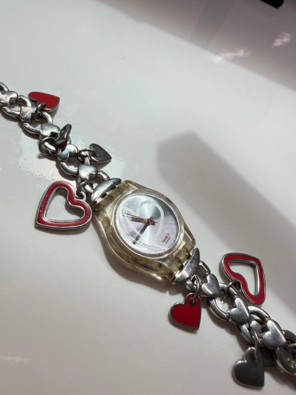 Swatch Swiss Heart Charm Bracelet Watch – 2009 Edition